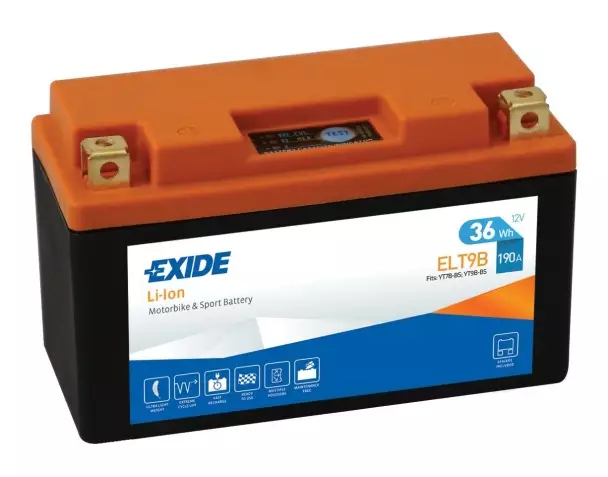 Аккумулятор мотоциклетный EXIDE LI-ION ELT9B