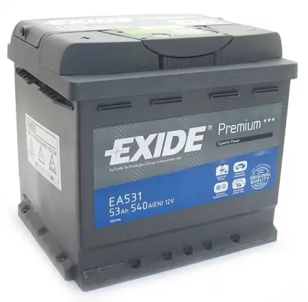 Аккумулятор автомобильный Exide Premium EA531 6СТ-53 Ач прям.