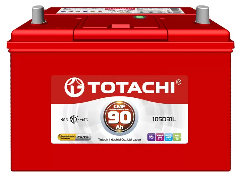 Аккумулятор автомобильный Totachi CMF 105D31L 6СТ-90 Ач обр.