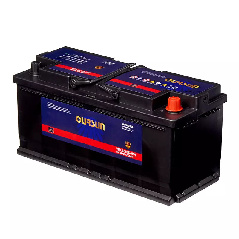 Аккумулятор автомомбильный OURSUN DIN AGM VRL6 (105-H9) 105Ah 950A ОП (394x175x190) L6
