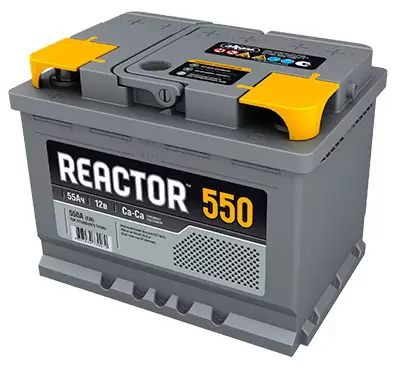Аккумулятор автомобильный Reactor 6СТ-55 Ач прям.