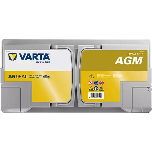 Аккумулятор автомобильный Varta Dynamic AGM A5 595 901 085  6СТ-95 обр.