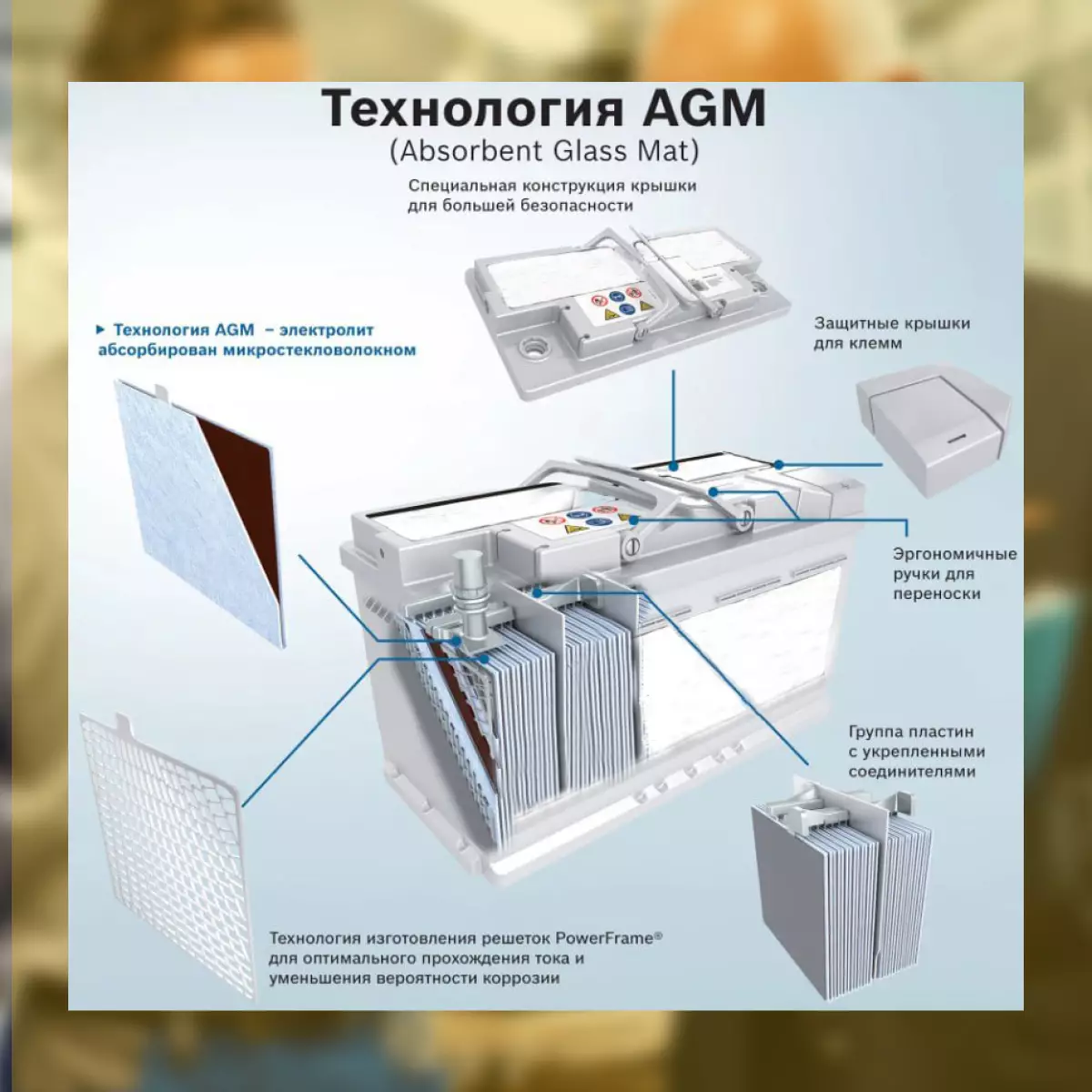 Аккумулятор АКОМ Ultimatum AGM 6СТ-70 Ач обр.