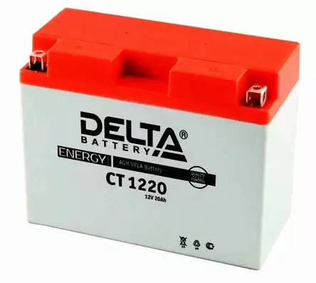 Аккумулятор Delta MOTO CT 1220 (Y50-N18L-A, Y50-N18L-A3, YTX24HL-BS) 20 Ач