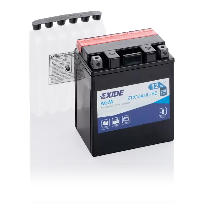 Аккумулятор EXIDE AGM ETX14AHL-BS 12 Ач