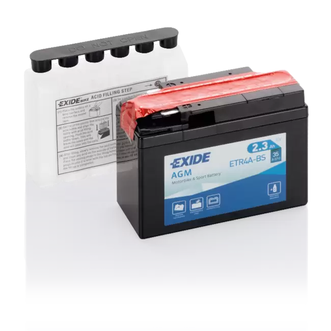 Аккумулятор EXIDE AGM YTR4A-BS 2.3 Ач