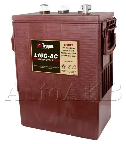 Аккумулятор тяговый Trojan L16G-AC 6V (с жидким электролитом) 390 Ач