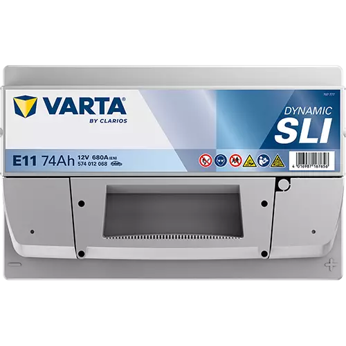 Аккумулятор автомобильный Varta Dynamic SLI E11 6СТ-74 Ач обр.