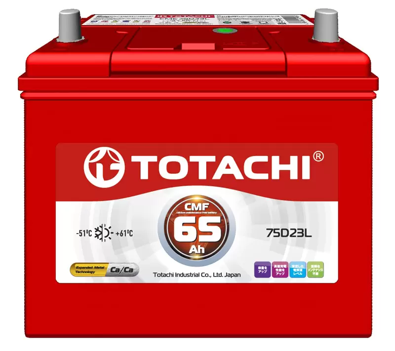 Аккумулятор автомобильный Totachi CMF 75D23L 6СТ-65 Ач обр.