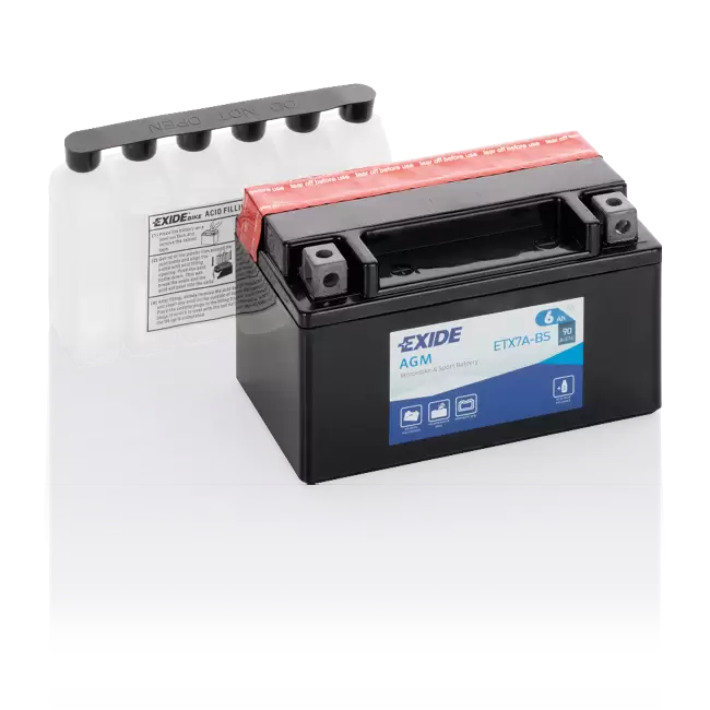 Аккумулятор мото EXIDE ETX7A-BS (YTX7A-BS) 6 Ач