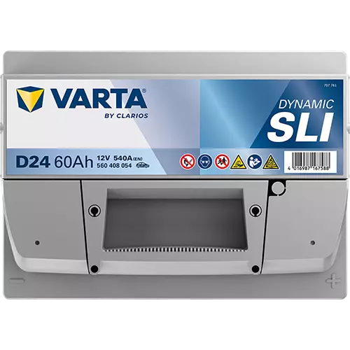 Аккумулятор автомобильный Varta Dynamic SLI D24 6СТ-60 Ач обр.