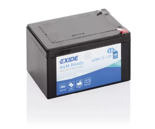 Аккумулятор мотоциклетный EXIDE AGM READY AGM12-12F 12 Ач
