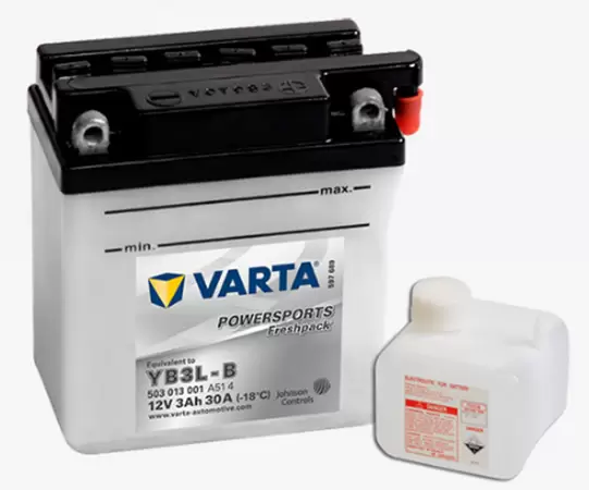 Аккумулятор мото Varta Funstart Freshpack 503013 (YB3L-B) 3 Ач
