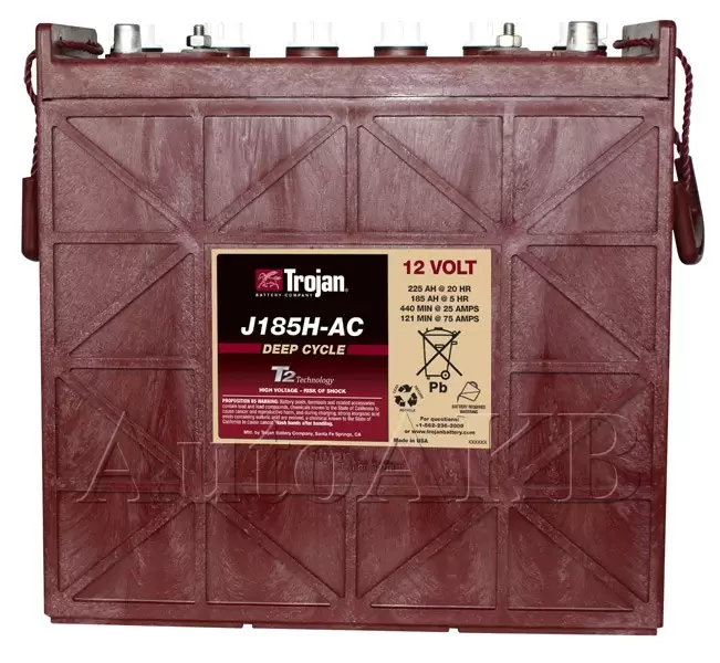 Аккумулятор тяговый Trojan J185H-AC 12V (с жидким электролитом) 225 Ач