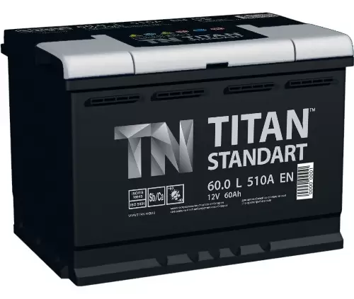 Аккумулятор автомобильный Titan Standart 6СТ-60 Ач обр.