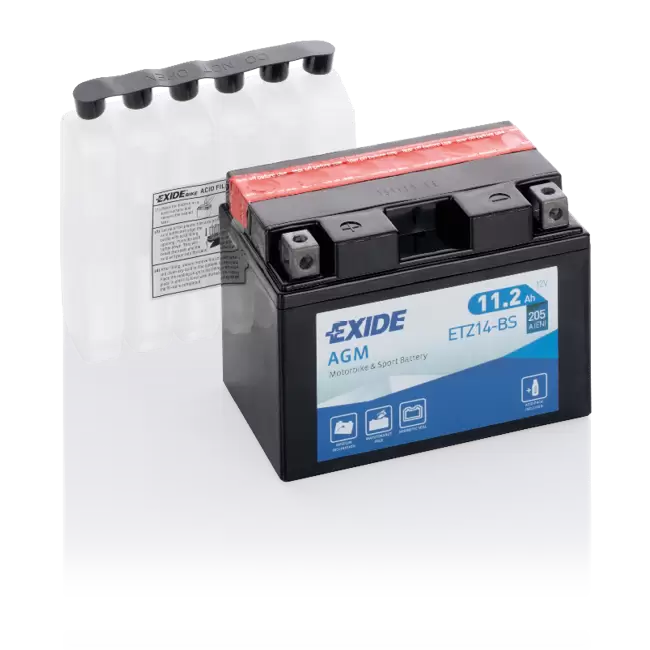 Аккумулятор мото EXIDE ETZ14-BS YTZ14-BS 11.2 Ач