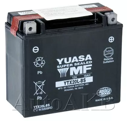 Аккумулятор мото YUASA YTX20L-BS 18 Ач