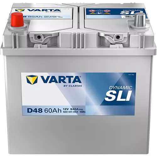 Аккумулятор автомобильный Varta Dynamic SLI D48 6СТ-60 Ач прям. (75D23R)