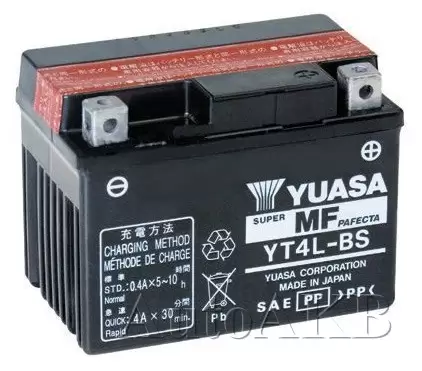 Аккумулятор мото YUASA YT4L-BS 3 Ач
