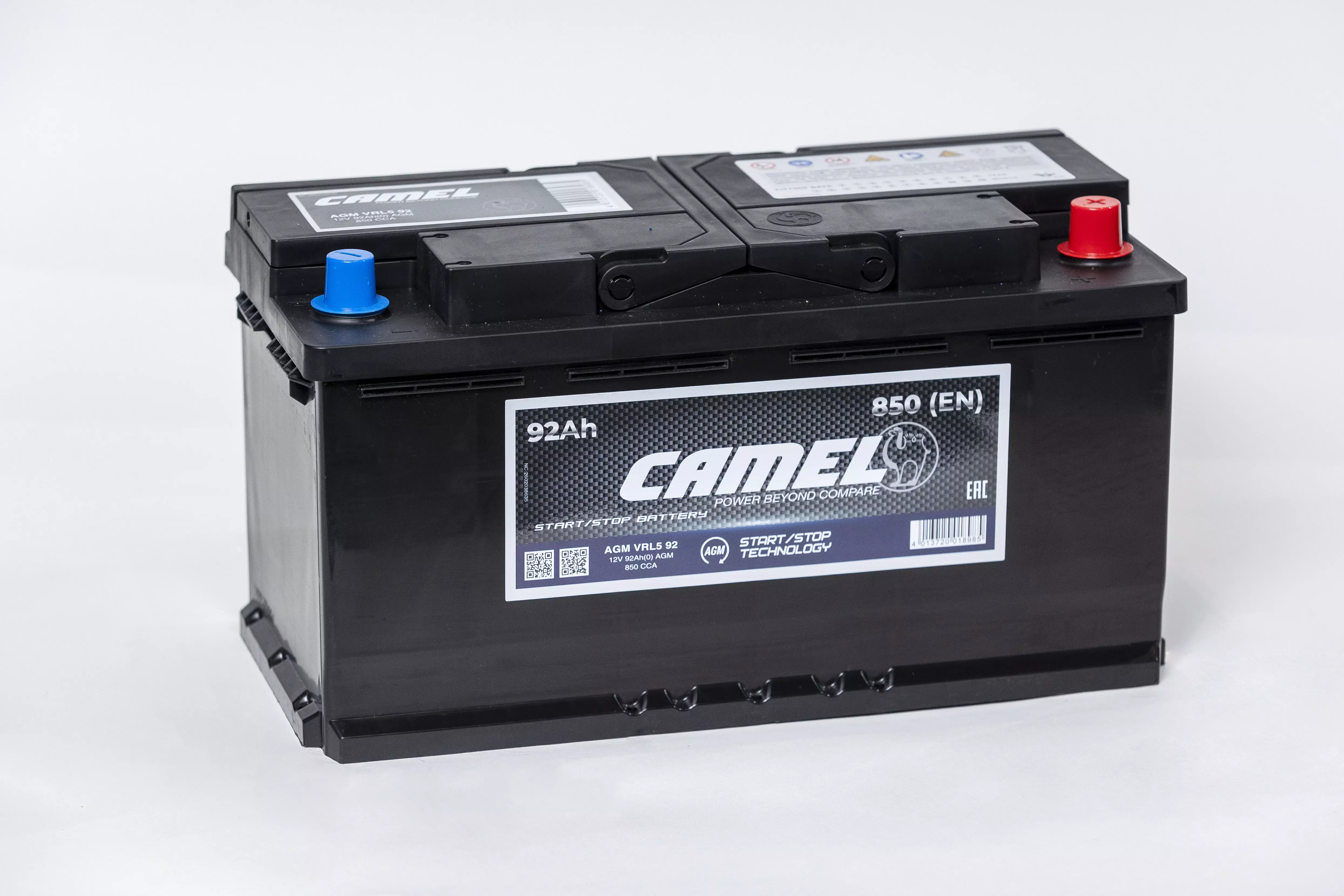 Аккумулятор автомобильный CAMEL AGM 12V 92Ah 850А ОП