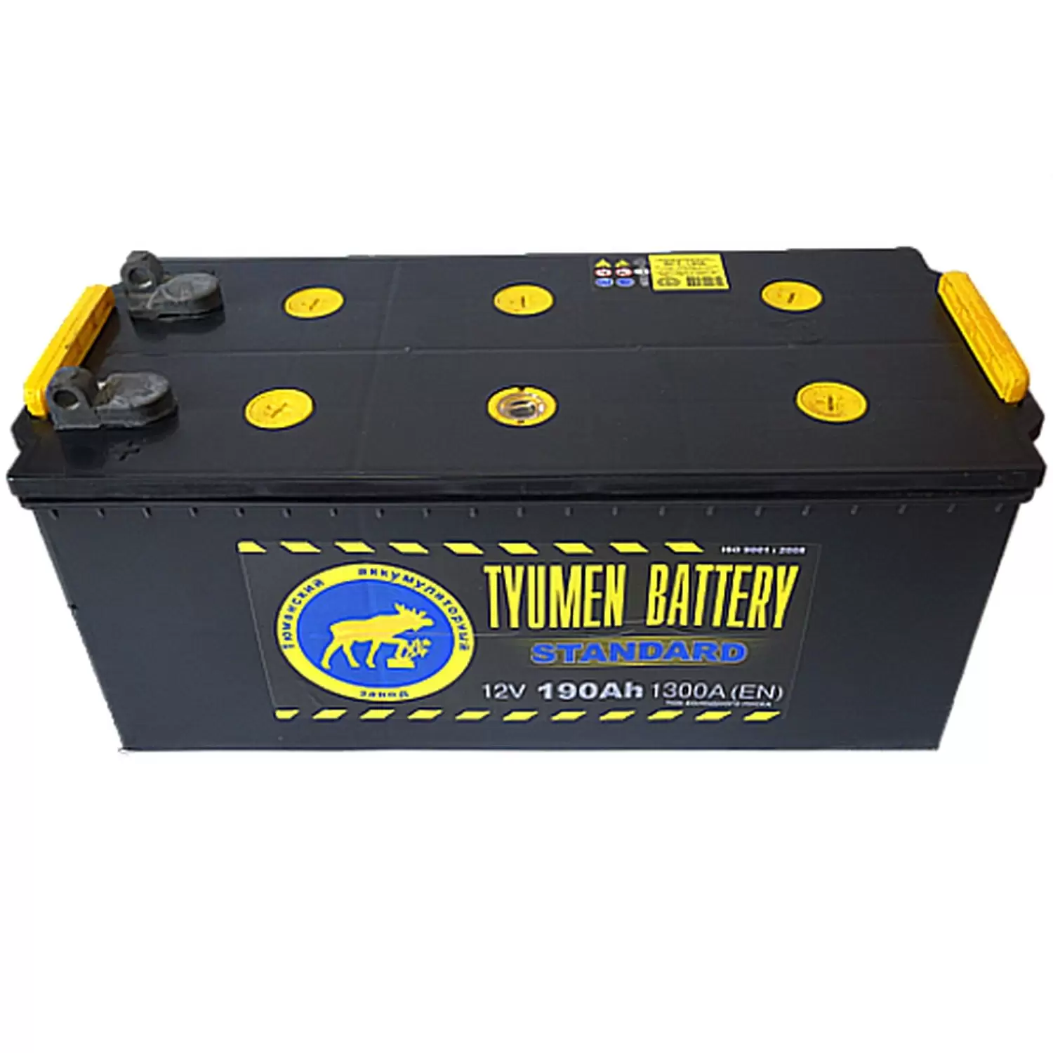 Аккумулятор грузовой TYUMEN BATTERY STANDARD 6СТ-190 Ач болт прям.