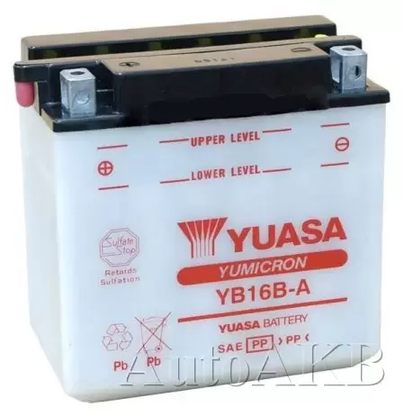 Аккумулятор мото YUASA YB16B-A 16 Ач