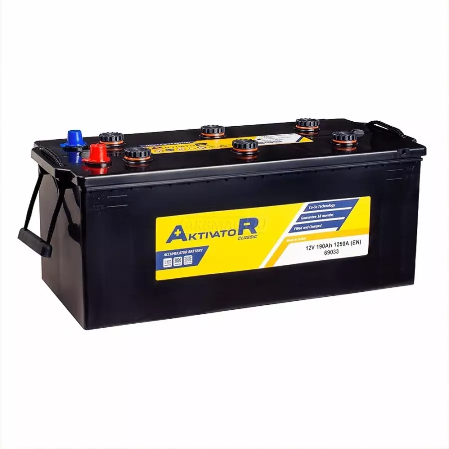 Аккумулятор Автомобильный AKTIVATOR 190Ah 1250A  ПП
