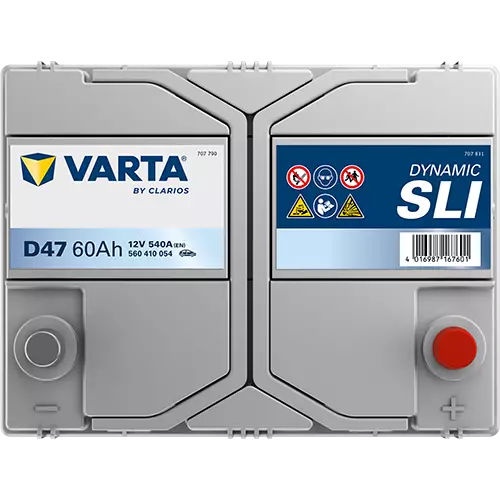 Аккумулятор автомобильный Varta Dynamic SLI D47 6СТ-60 Ач обр. (75D23L)