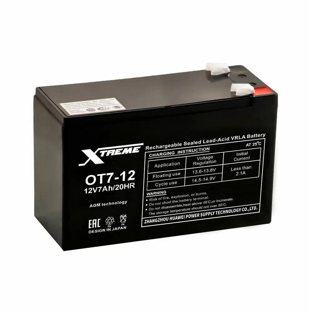Аккумулятор ИБП Xtreme OT7.2-12 VRLA 12V 7.2Ah (151x65x100)