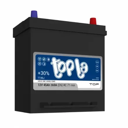 Аккумулятор TOPLA Top JIS 45.0 Ah 360 A 118245 TT45JX 54520 SMF П (196x134x223) B19L