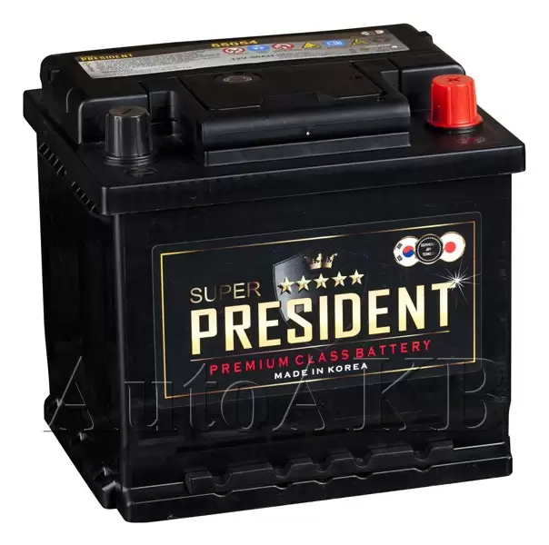 Аккумулятор автомобильный Super President 55054 6СТ-50 Ач обр.