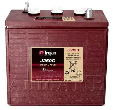 Аккумулятор тяговый Trojan J250G 6V (с жидким электролитом) 235 Ач