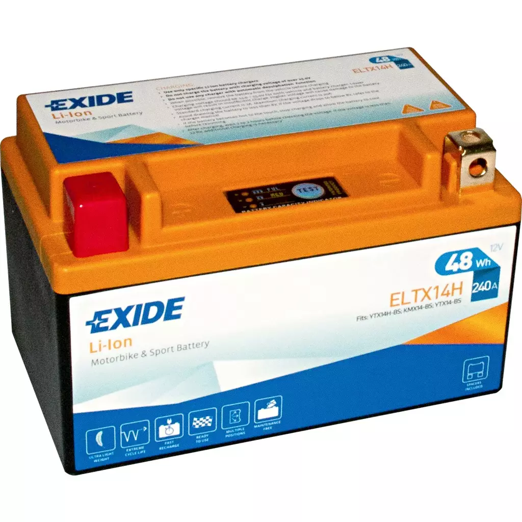 Аккумулятор мотоциклетный EXIDE LI-ION ELTX14H