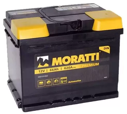 Аккумулятор автомобильный Moratti 6СТ-66 Ач обр.