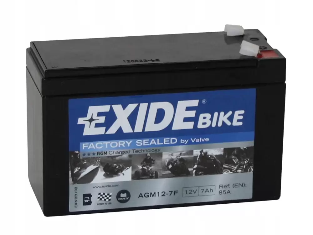 Аккумулятор мотоциклетный EXIDE AGM READY AGM12-7F 7 Ач