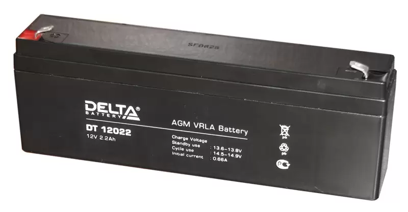 Аккумулятор Delta DT 12022 12V 2.2 Ач