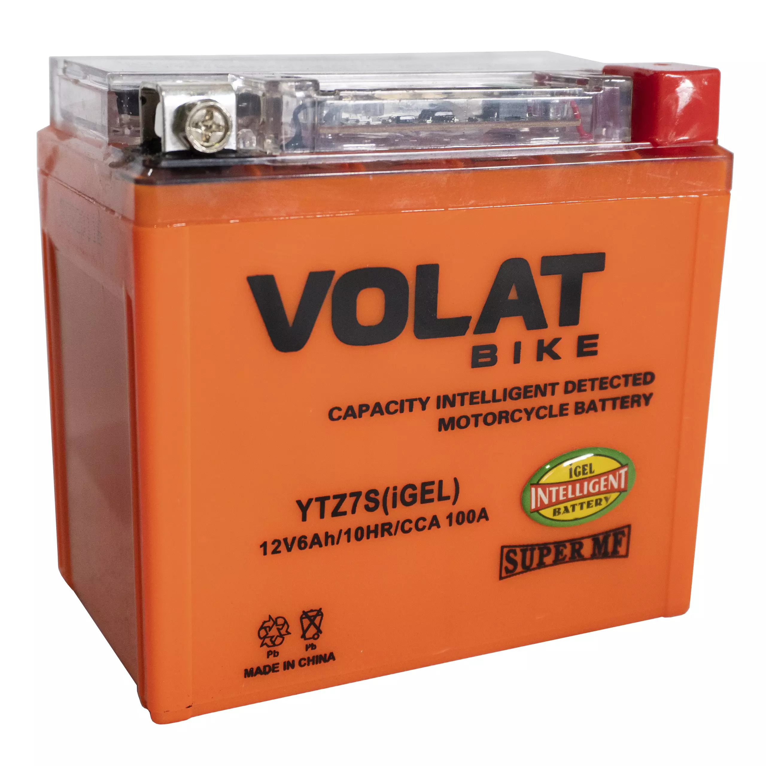 Аккумулятор мотоциклетный Volat 6Ah 100А YTZ7S ОП (iGEL) R+ (113x70x106)