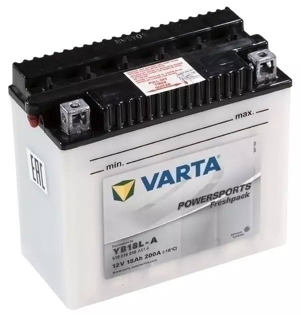Аккумулятор мото VARTA  Powersports Freshpack 518 015 020 18 Ач