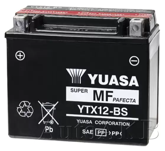 Аккумулятор мото YUASA YTX12-BS 10 Ач