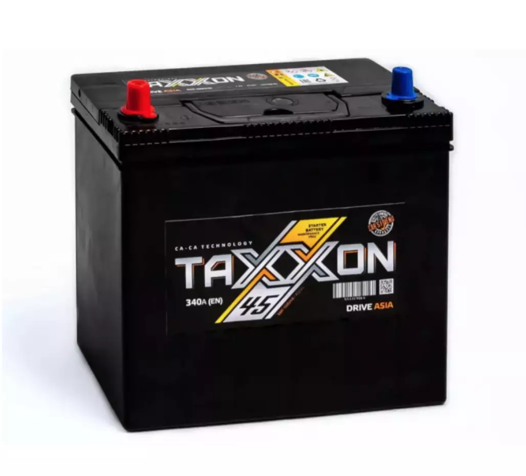 Аккумулятор автомобильный TAXXON DRIVE ASIA 45Ah прям. B19R