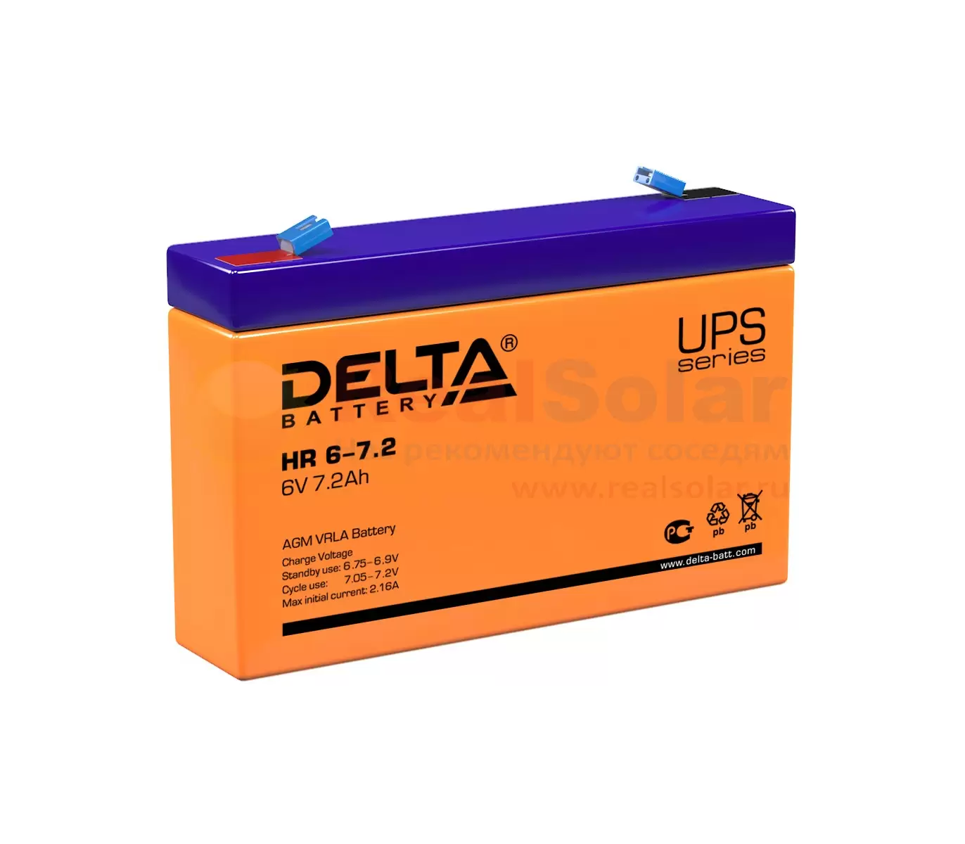 Аккумулятор Delta DTM 607  7 Ач