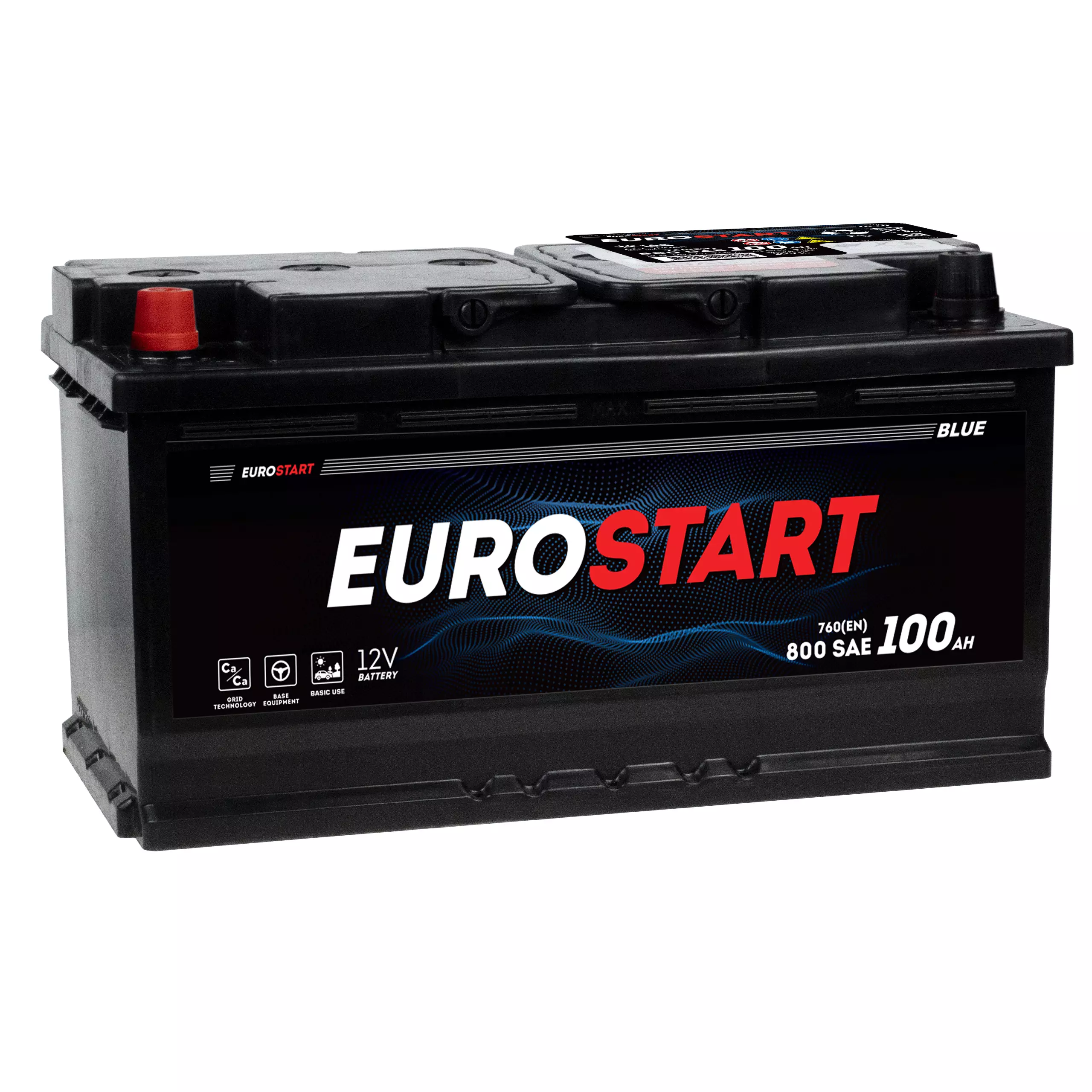 Аккумулятор автомобильный Eurostart Blue EB1001 100Ah 760A ПП