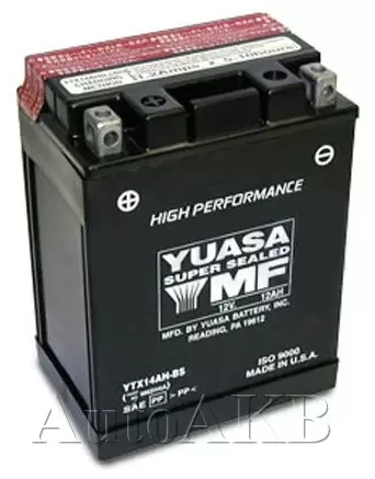 Аккумулятор мото YUASA YTX14AH-BS 12 Ач