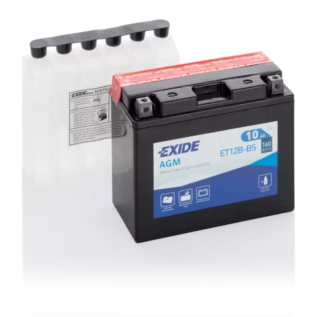 Аккумулятор мото EXIDE  ET12B-BS YT12B-BS 10 Ач