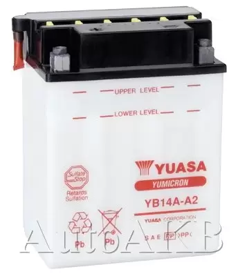 Аккумулятор мото YUASA YB14A-A2 14 Ач