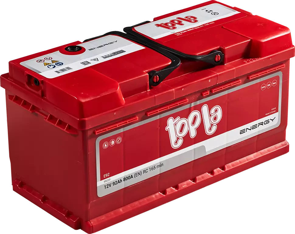 Аккумулятор Topla Energy 108092 6СТ-92 Ач обр. (низкий)