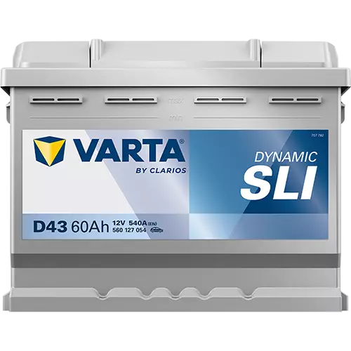 Аккумулятор автомобильный Varta Dynamic SLI D43 6СТ-60 Ач прям.