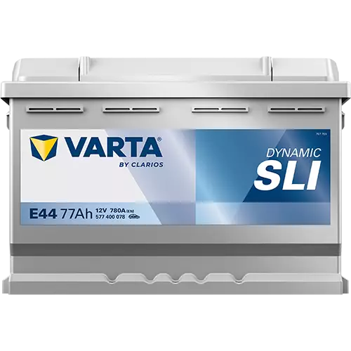 Аккумулятор автомобильный Varta Dynamic SLI E44 6СТ-77 Ач обр.