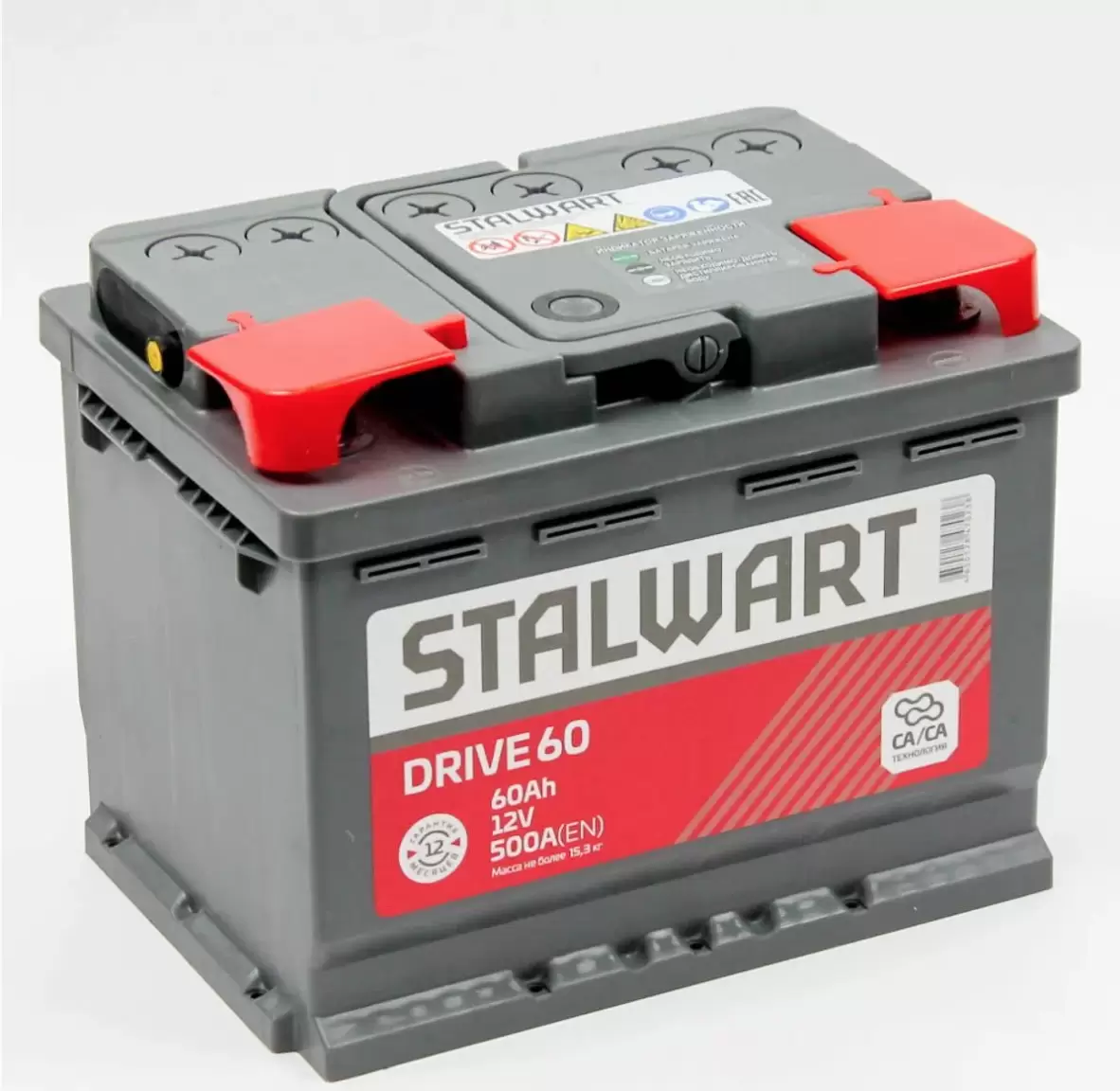 Аккумулятор автомобильный STALWART Drive 60.1 Ah 500 A ПП (242x175x190) L2