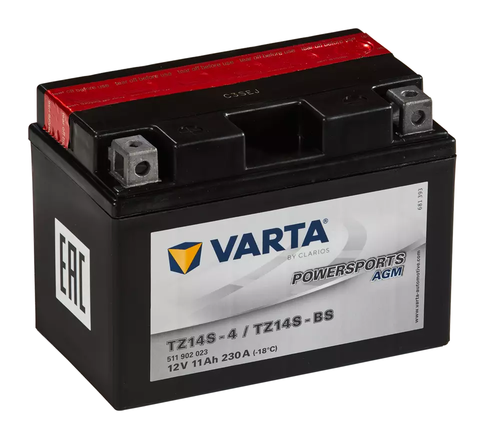 Аккумулятор мото Varta AGM 511 902 023 (YTZ14S-BS) 11 Ач